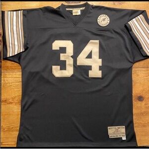 NFL Legends Collection # 34 Walter Payton Hall Of Fame Jersey Gold & Black Bears